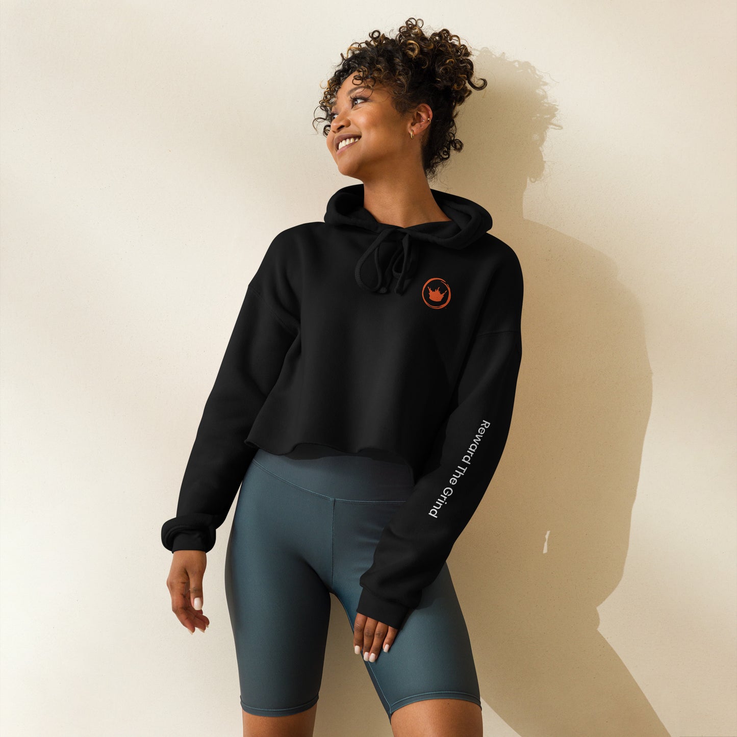 King's Gambit Trendy Cropped Hoodie