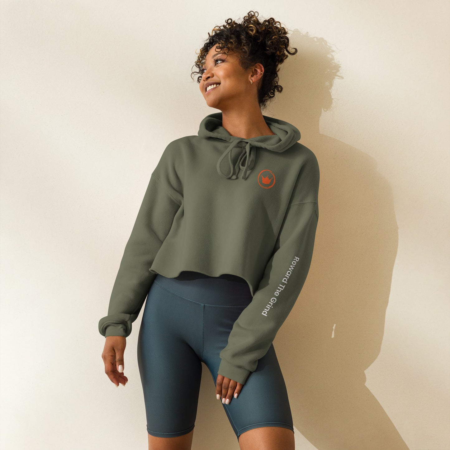 King's Gambit Trendy Cropped Hoodie